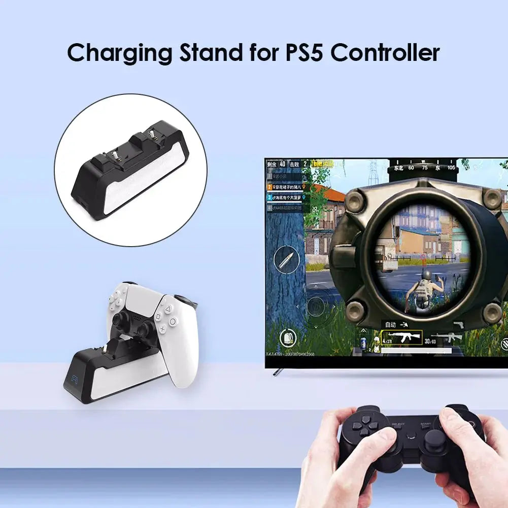 Dual Fast Charger Sony PS5 Wireless Controller USB 3.1 Dock Station - Mary’s TT Shop
