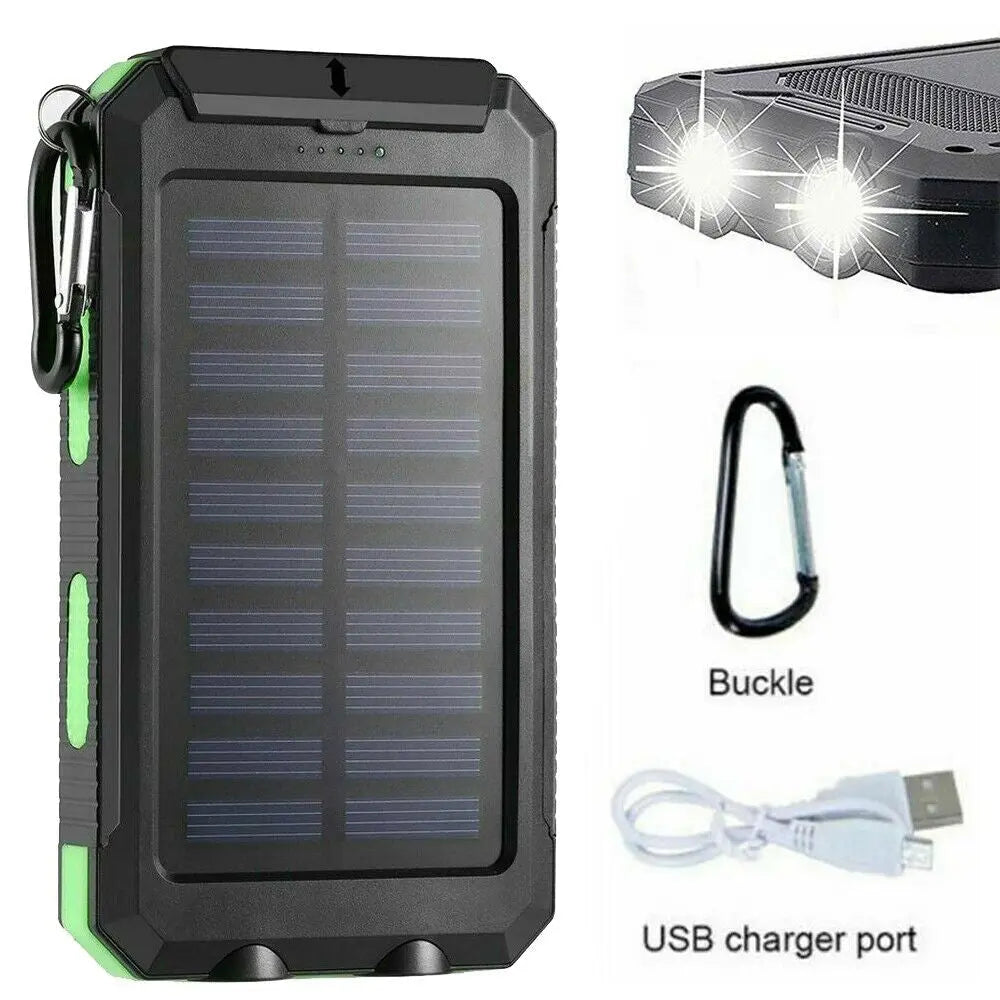 Super 20000Mah USB Portable Charger Solar Power Bank for Iphone Cell Phone 2023 - Mary’s TT Shop