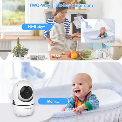Baby Monitor with Remote Pan-Tilt-Zoom Camera, 3.2 Inch Video Baby Monitor HB65 with Camera and Audio, Night Vision, 2-Way Talk,Temperature Sensor, 960Ft Range - Mary’s TT Shop