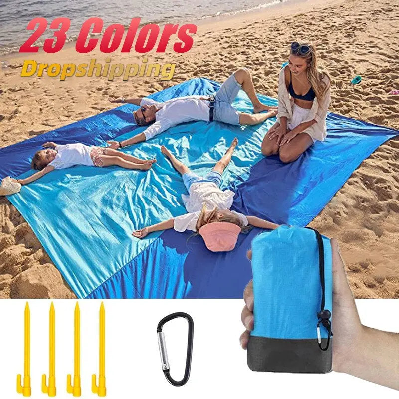 2023 Oversized Beach Mat Sand Free Beach Towel Outdoor Travel Camping Beach Blanket Home Decor Rugs Portable Foldable Picnic Mat - Mary’s TT Shop