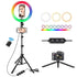 13" LED RGB Selfie Ring Light W/ Mini & Extendable Tripod Stand & Phone Holder 10 Brightness Level 26 Light Modes Dimmable Ringlight for Beauty Makeup Live Streaming Youtube Video Photography Shooting - Mary’s TT Shop